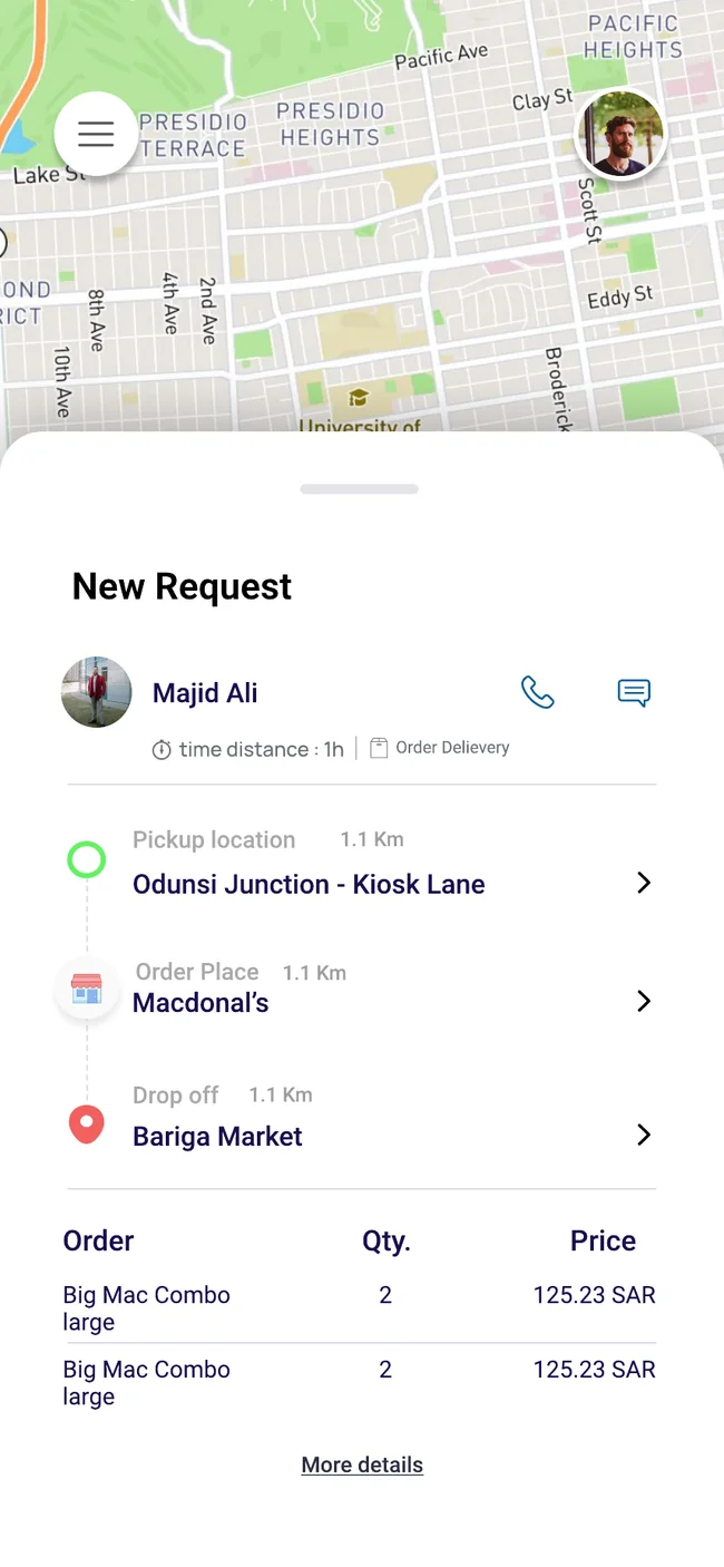 Captain app screen 2